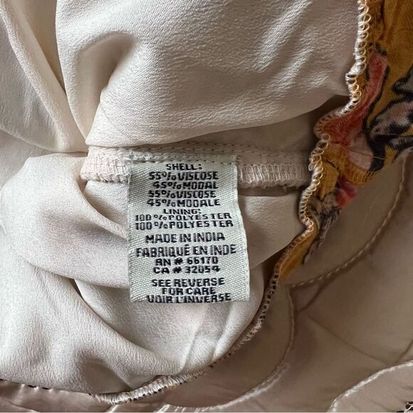 Anthropologie Ranna Gill Ruched Floral Mini Dress NEW Size Small - Picture 9 of 10